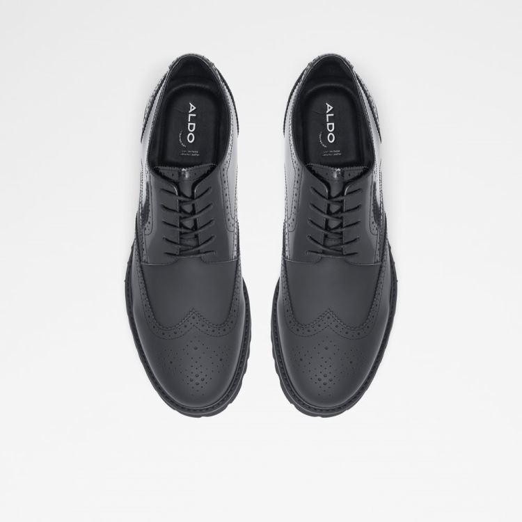 Black Aldo Helmsman Men's Dress Shoes | PrNdMGmJ