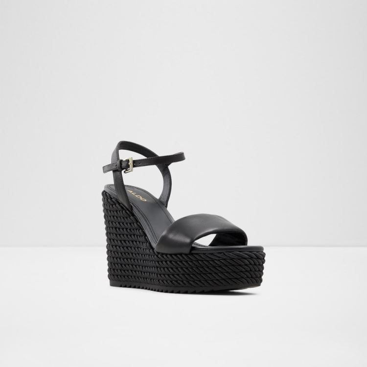 Black Aldo Jeigh Women's Wedges | 87hGYTo8