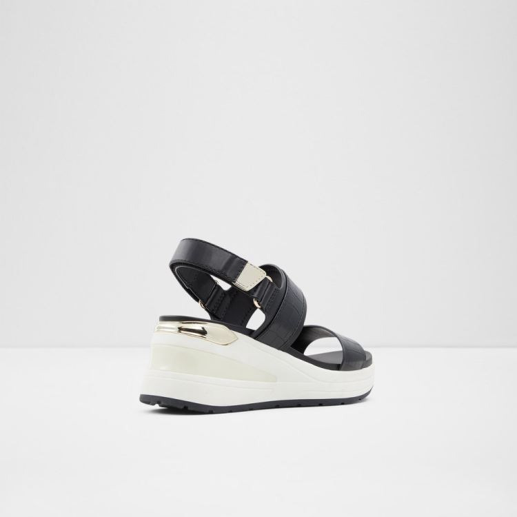 Black Aldo Jennerena Women's Sandals | 64XyEtGw