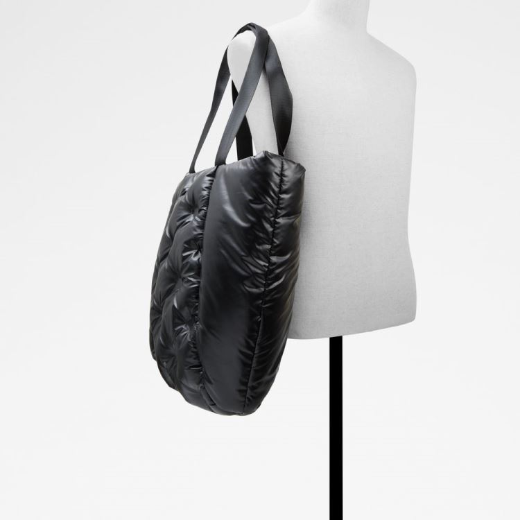 Black Aldo Puffcarry Women's Tote Bags | sIpzuXj1