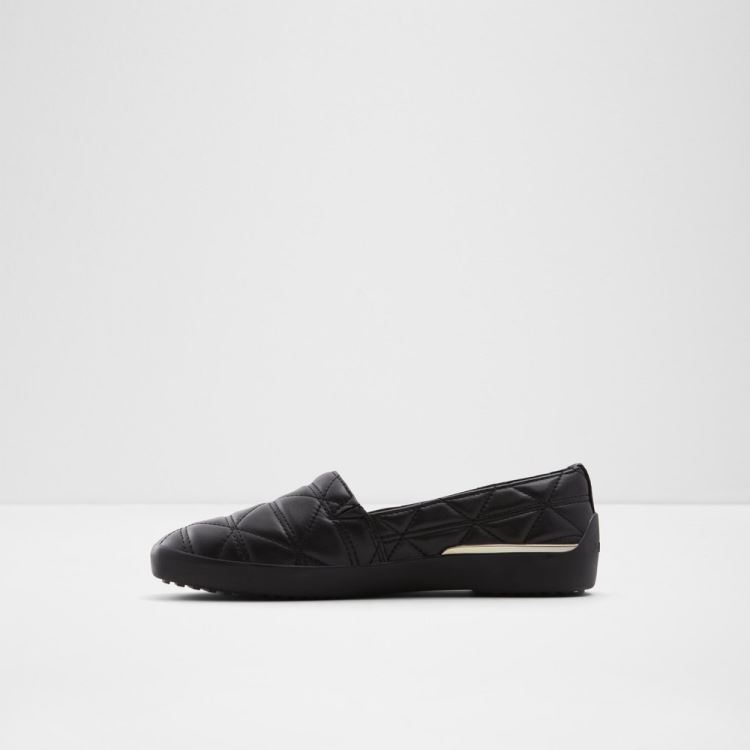 Black Aldo Quilten Women's Loafers | LugGVAqu