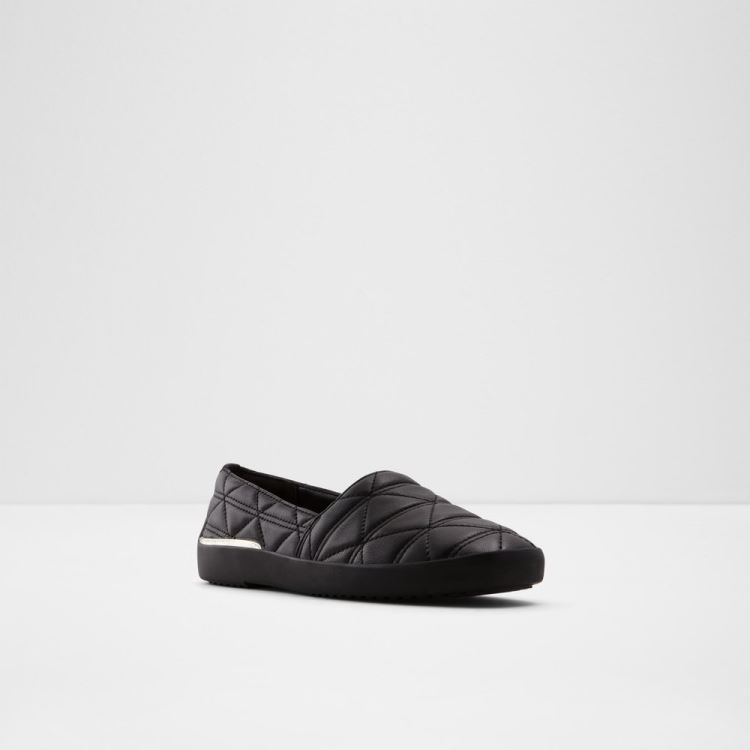 Black Aldo Quilten Women's Loafers | LugGVAqu