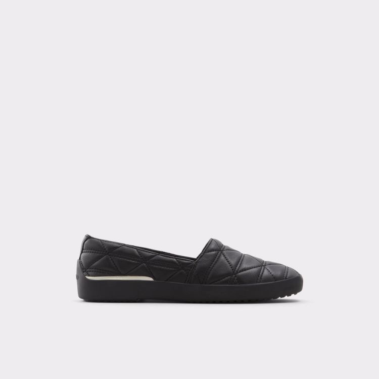 Black Aldo Quilten Women\'s Loafers | LugGVAqu