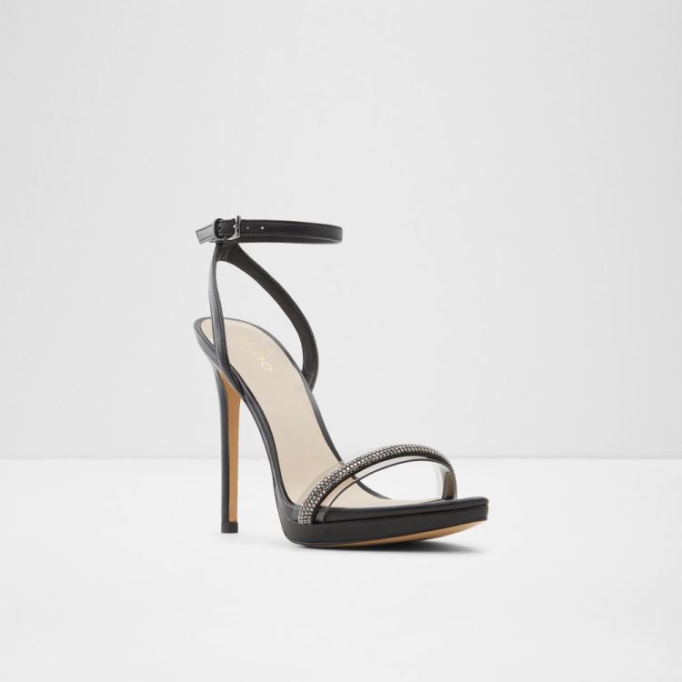 Black Aldo Thirakin Women's Dress Sandals | kglhjFYT