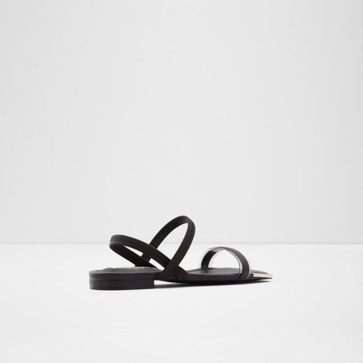 Black Aldo Wiciratha Women's Flat Sandals | js8m8iLj