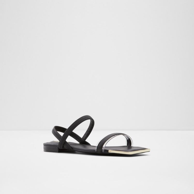 Black Aldo Wiciratha Women's Flat Sandals | js8m8iLj