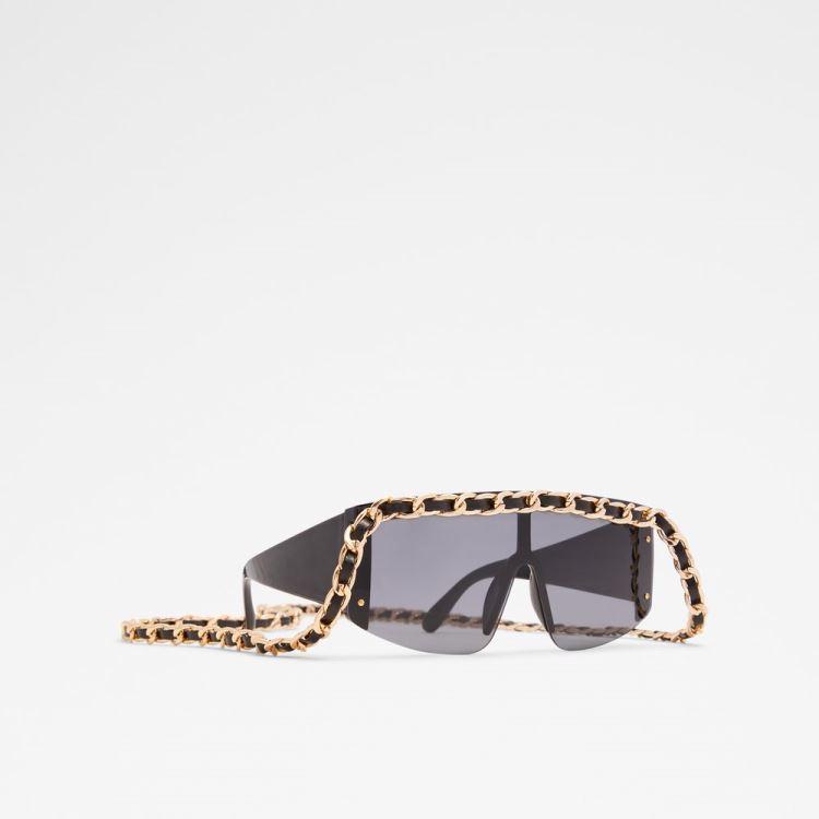 Black-Gold Multi Aldo Adroirwen Women's Sunglasses | qimAoqHy