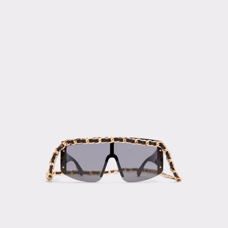 Black-Gold Multi Aldo Adroirwen Women\'s Sunglasses | qimAoqHy