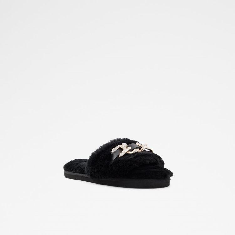 Black-Gold Multi Aldo Aseiclya Women's Slippers | NjN1PLyA