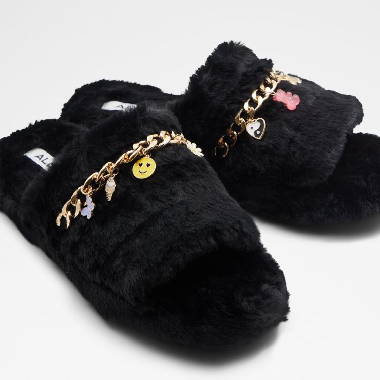 Black-Gold Multi Aldo Jennanalia Women's Slippers | J9iKb8vy