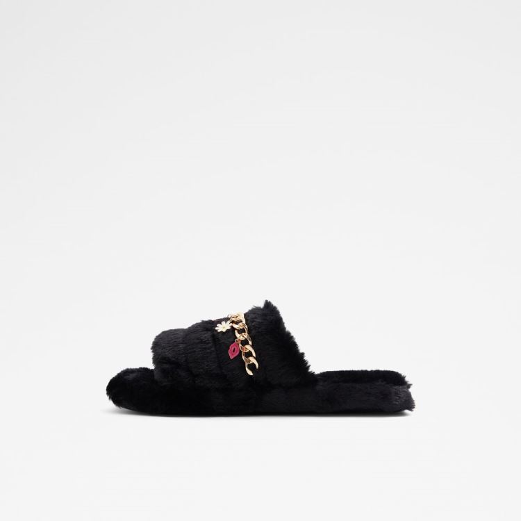 Black-Gold Multi Aldo Jennanalia Women's Slippers | J9iKb8vy