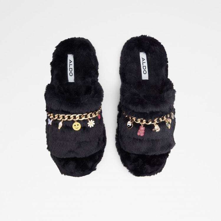 Black-Gold Multi Aldo Jennanalia Women's Slippers | J9iKb8vy