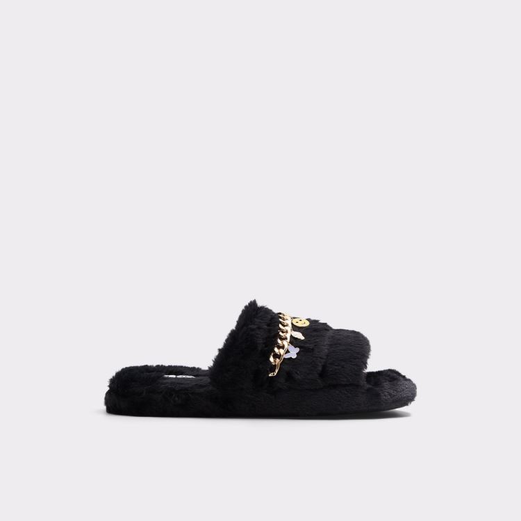 Black-Gold Multi Aldo Jennanalia Women\'s Slippers | J9iKb8vy