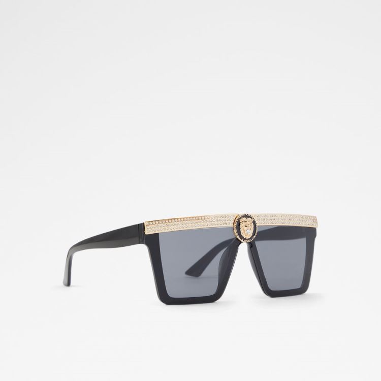 Black-Gold Multi Aldo Legaredia Women's Sunglasses | XTFrTYfY