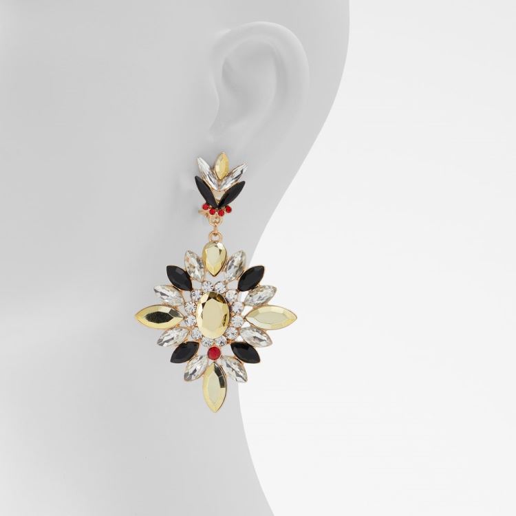 Black-Gold Multi Aldo Snowjewel Women's Earrings | npVvAeDn