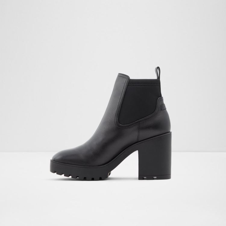 Black Leather Aldo Chetta Women's Boots | ZWopteJG