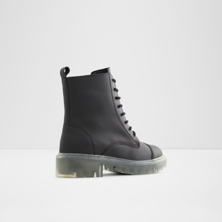 Black Leather Rubber Aldo Reilly Women's Boots | Fq3Mya6r