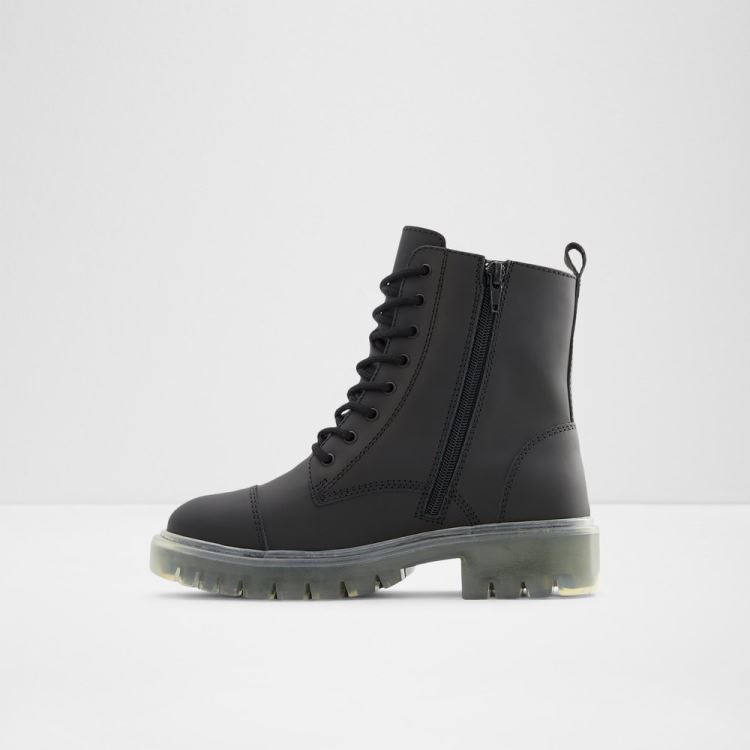 Black Leather Rubber Aldo Reilly Women's Boots | Fq3Mya6r