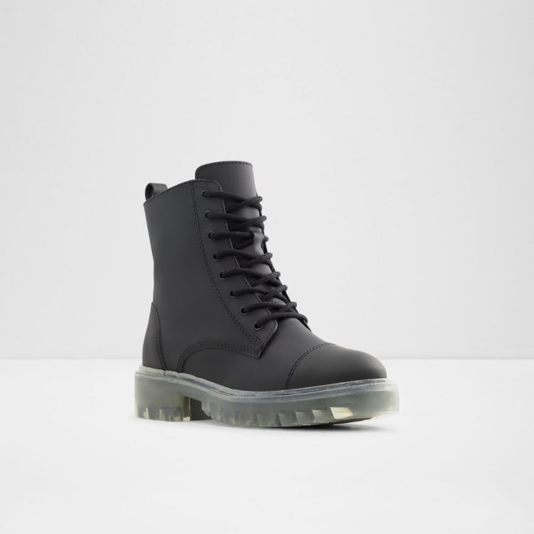 Black Leather Rubber Aldo Reilly Women's Boots | Fq3Mya6r