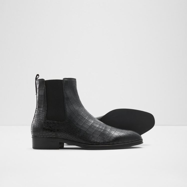 Black Leather Smooth Aldo Druven Men's Boots | t7c5UgIs