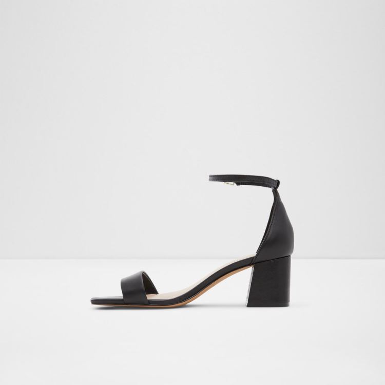 Black Leather Smooth Aldo Kedeaviel-w Women's Sandals | EybQlMOo