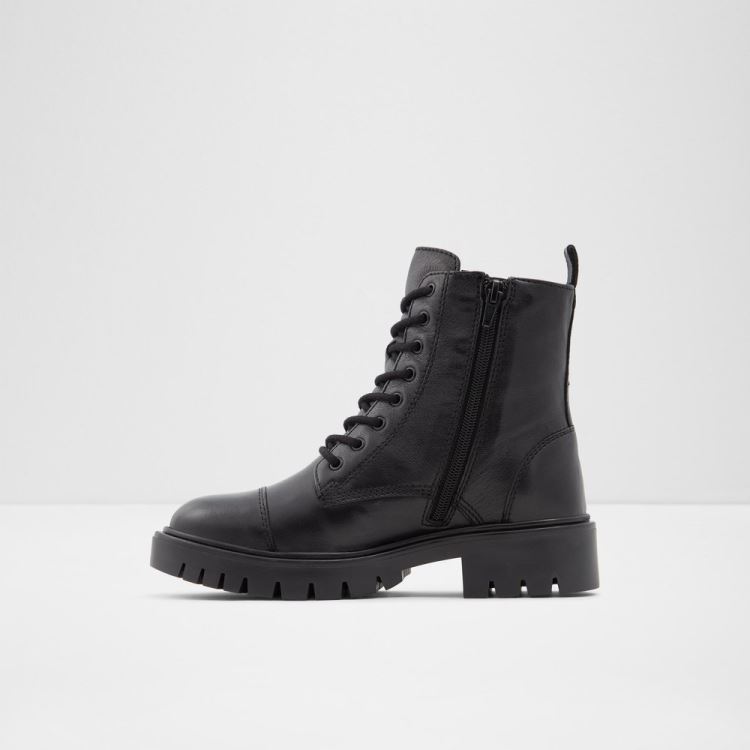 Black Leather Smooth Aldo Reilly Women's Boots | heqJQbof