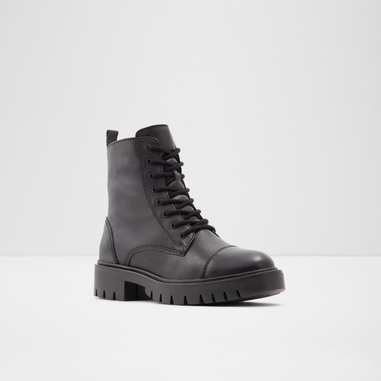 Black Leather Smooth Aldo Reilly Women's Boots | heqJQbof