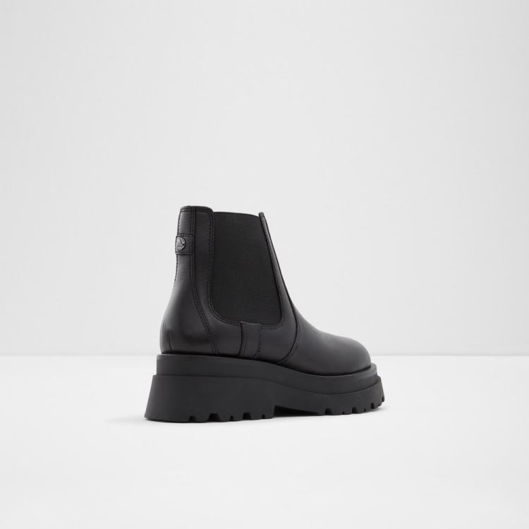 Black Leather Smooth Aldo Stompd Women's Boots | ZU6WPhOc