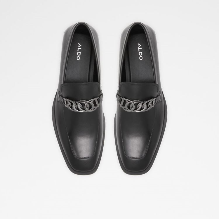 Black Leather Smooth Aldo Suavo Men's Loafers | RqNS5R0j