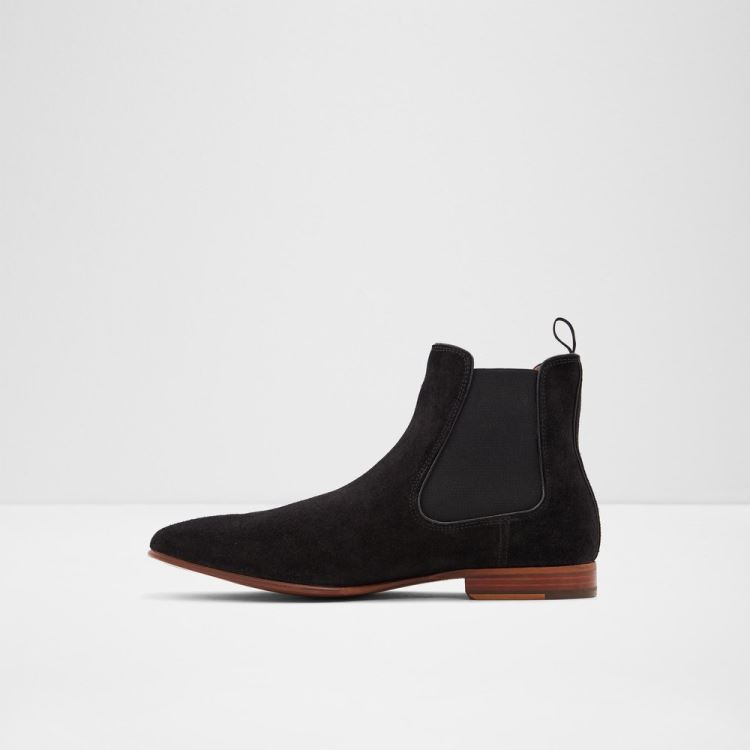 Black Leather Suede Aldo Biondi-r Men's Boots | esgv1NzO