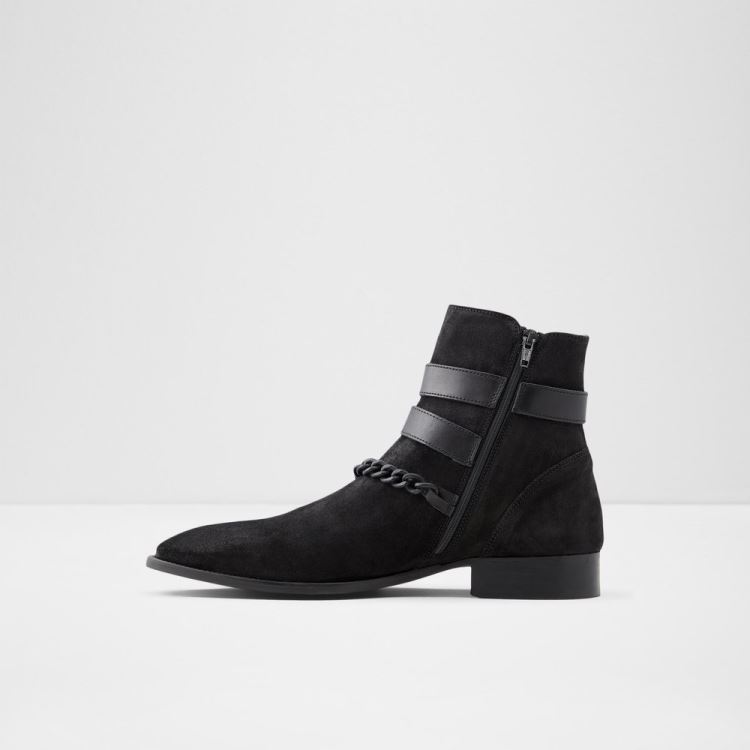 Black Leather Suede Aldo Eolophus Men's Boots | KVwNI1lz