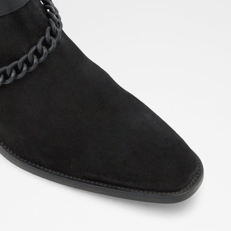 Black Leather Suede Aldo Eolophus Men's Boots | KVwNI1lz