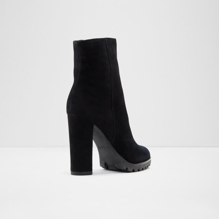 Black Leather Suede Aldo Tealith Women's Boots | ysNB9oLB