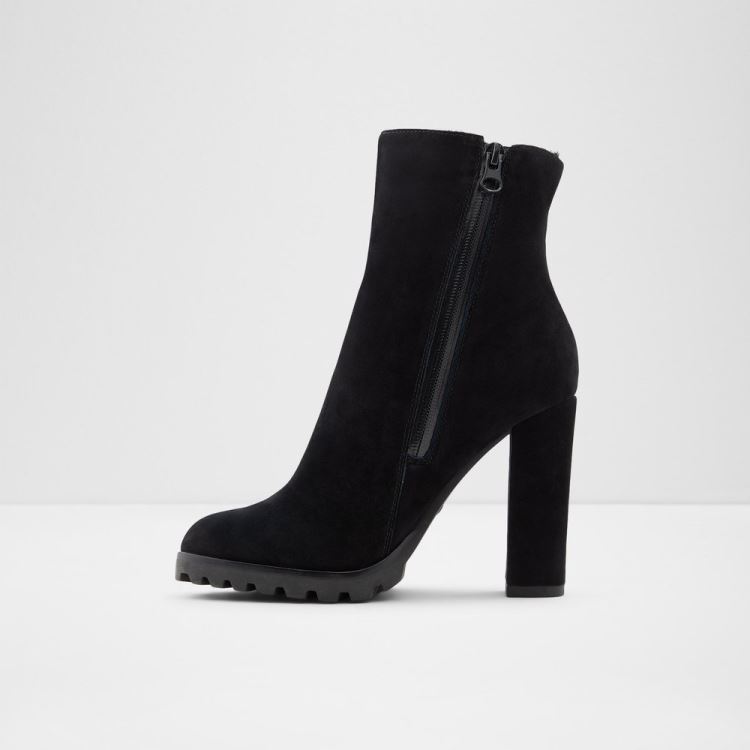 Black Leather Suede Aldo Tealith Women's Boots | ysNB9oLB