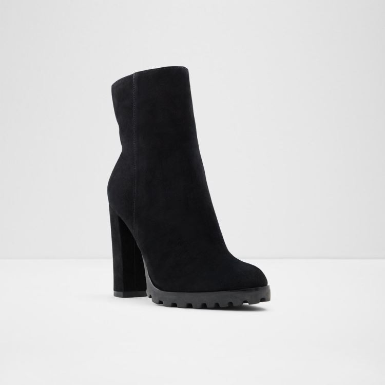 Black Leather Suede Aldo Tealith Women's Boots | ysNB9oLB