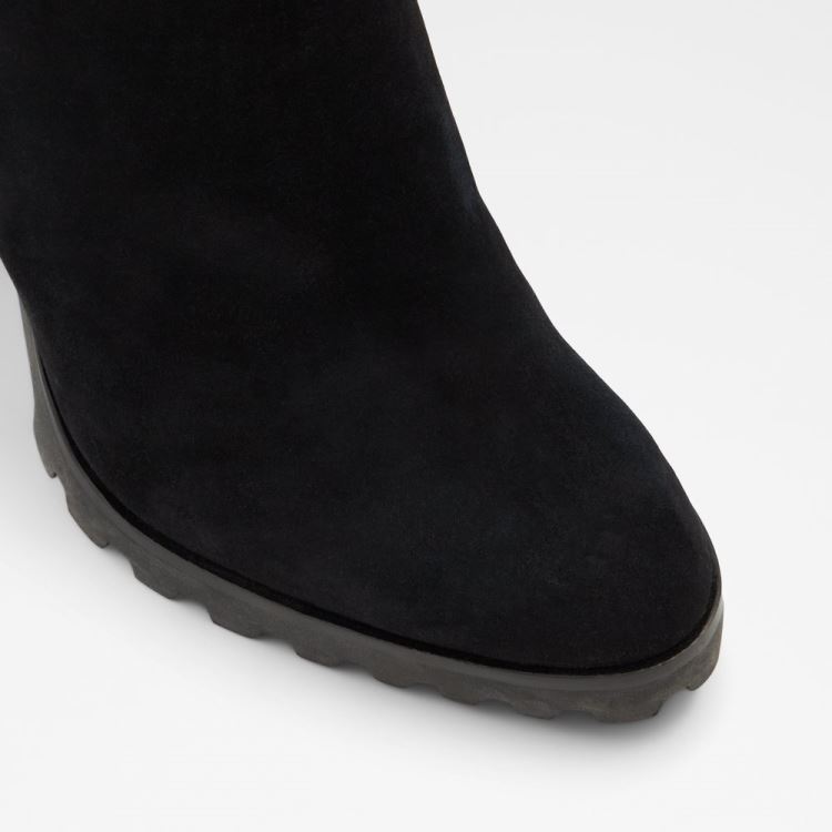 Black Leather Suede Aldo Tealith Women's Boots | ysNB9oLB