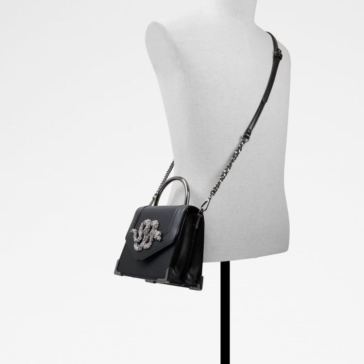 Black Synthetic Mixed Material Aldo Kedaydia Women's Tote Bags | uzh4SmjQ