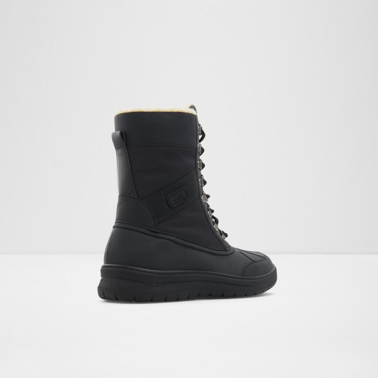 Black Synthetic Mixed Material Aldo Somesu Men's Boots | MEjvIT9f