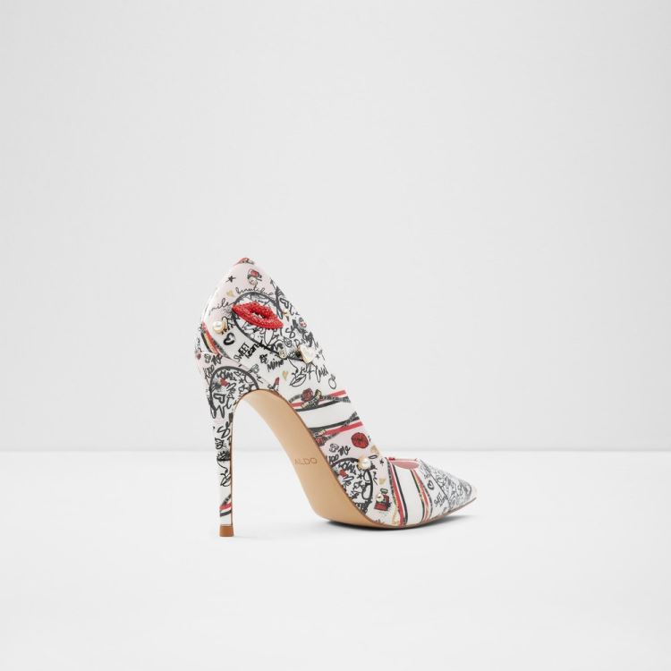 Black Synthetic Print Aldo Stessy Women's Pumps | IKyNpv2y