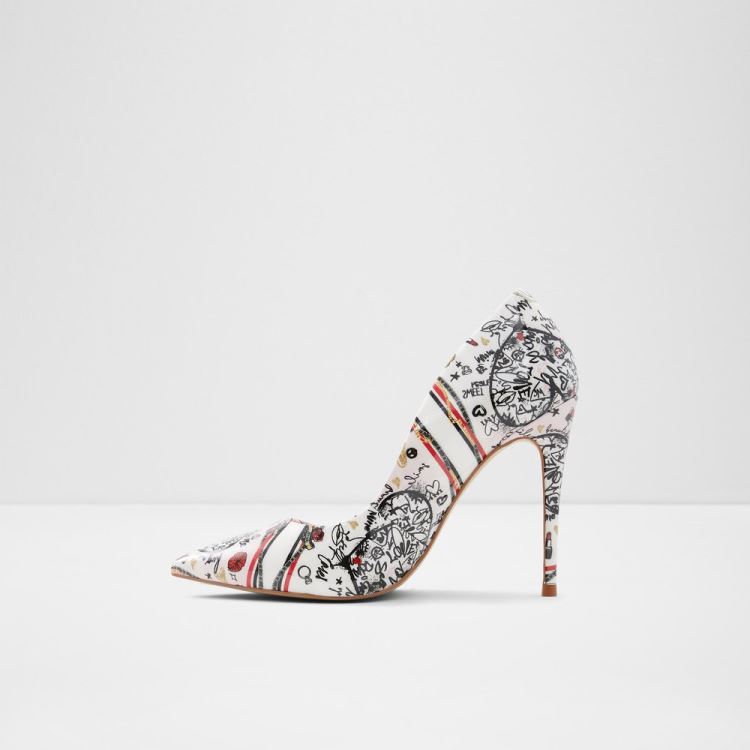 Black Synthetic Print Aldo Stessy Women's Pumps | IKyNpv2y