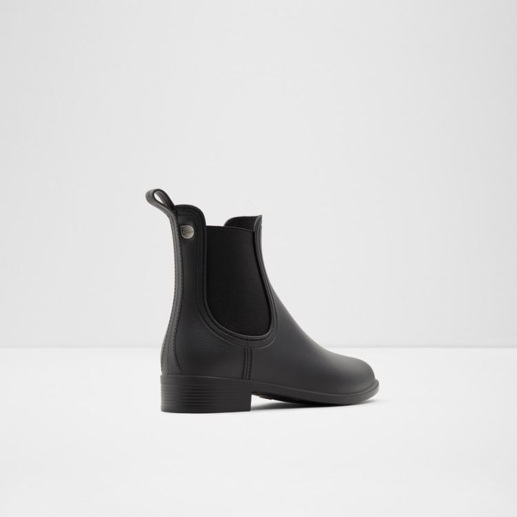 Black Synthetic Rubber Aldo Rain Women's Boots | USGBrlOi