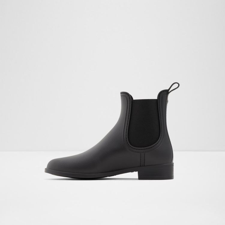 Black Synthetic Rubber Aldo Rain Women's Boots | USGBrlOi