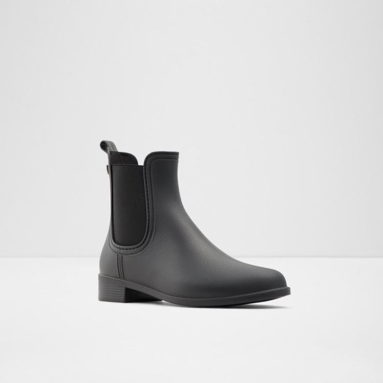 Black Synthetic Rubber Aldo Rain Women's Boots | USGBrlOi