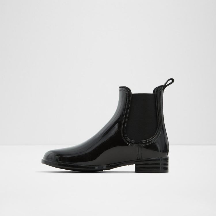 Black Synthetic Shiny Aldo Rain Women's Boots | fbTMt1Gk