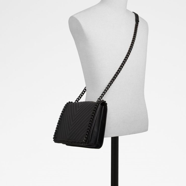 Black Synthetic Smooth Aldo Greenwald Women's Shoulder Bags | J4ngq2kO