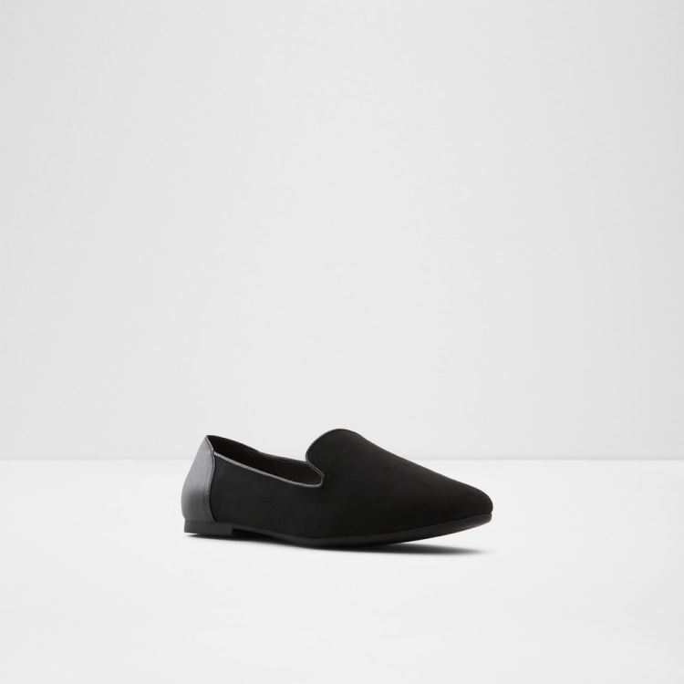 Black Textile Mixed Material Aldo Mythimna Women's Loafers | S06Gm6C2