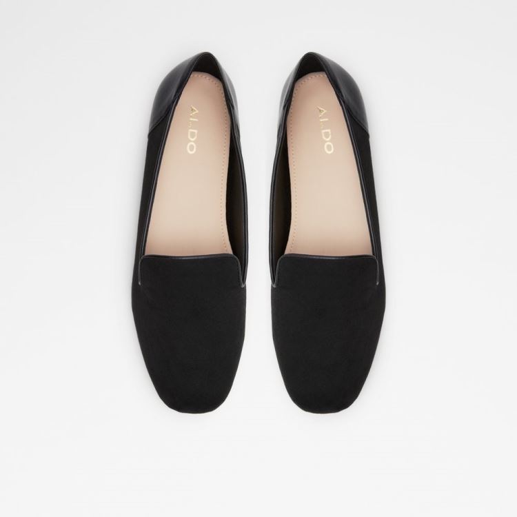 Black Textile Mixed Material Aldo Mythimna Women's Loafers | S06Gm6C2