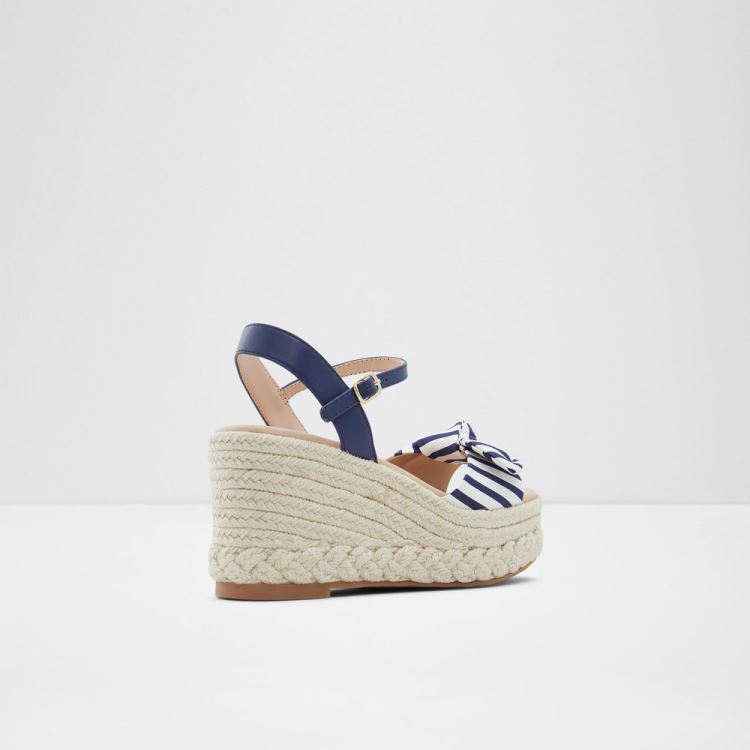 Blue Aldo Macrama Women's Wedges | cys5nMJb