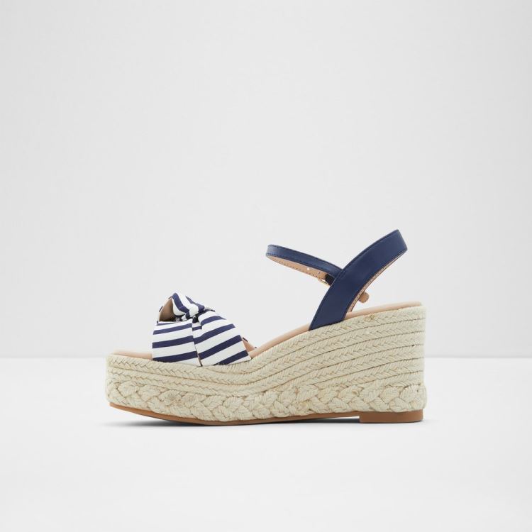 Blue Aldo Macrama Women's Wedges | cys5nMJb