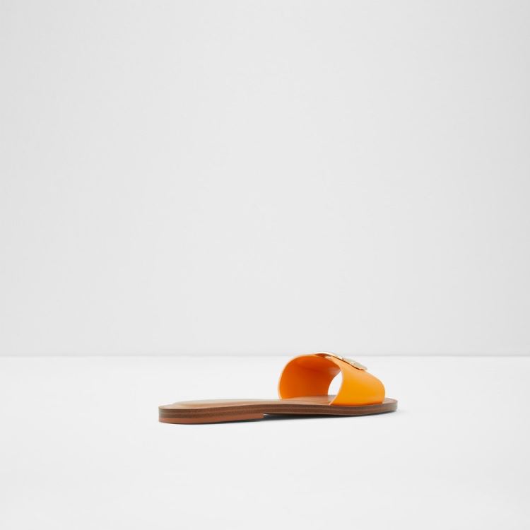 Bright Orange Aldo Glaeswen Women's Flat Sandals | LUZ2nHsH